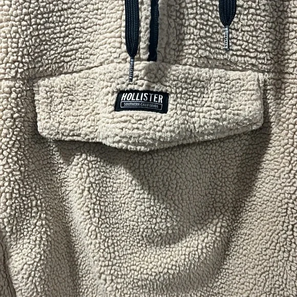 Hollister Sherpa hoodie men's small - Picture 2 of 5